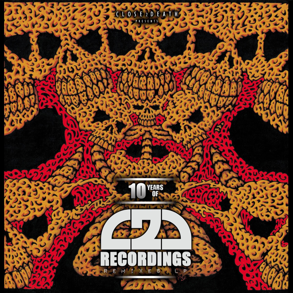 Death Chamber 10 Years of C2d Lp Part 2 by Rusty K, Future Primitive, Fortitude, WARP FA2E, Symptom, Dizkret, Int Company, Silent Extent & Merikan album cover