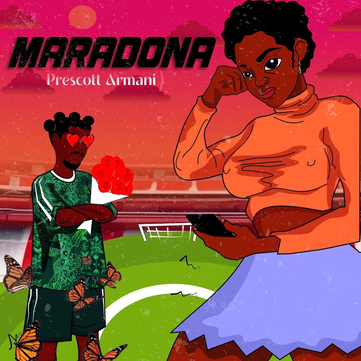 Maradona - Single by Prescott Armani album cover