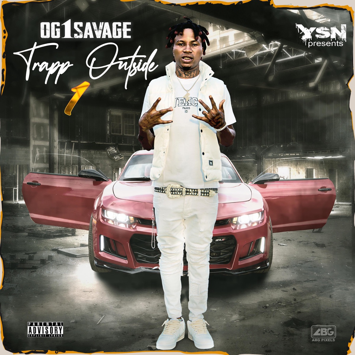 Trapp Outside 1 - EP by Og1savage album cover