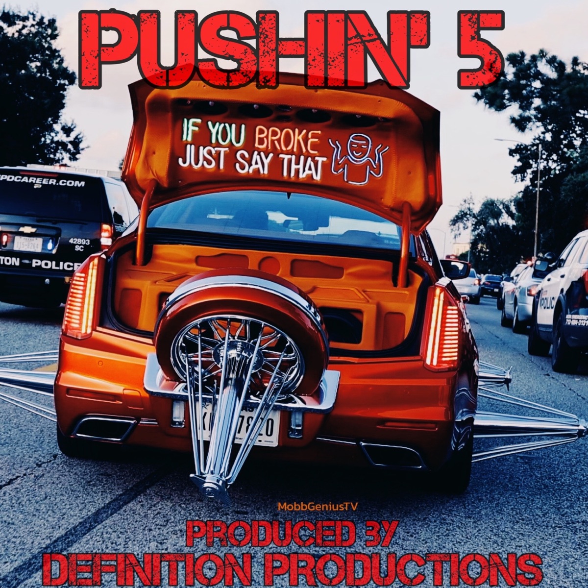 Pushin' 5 - Single by Wide Frame album cover