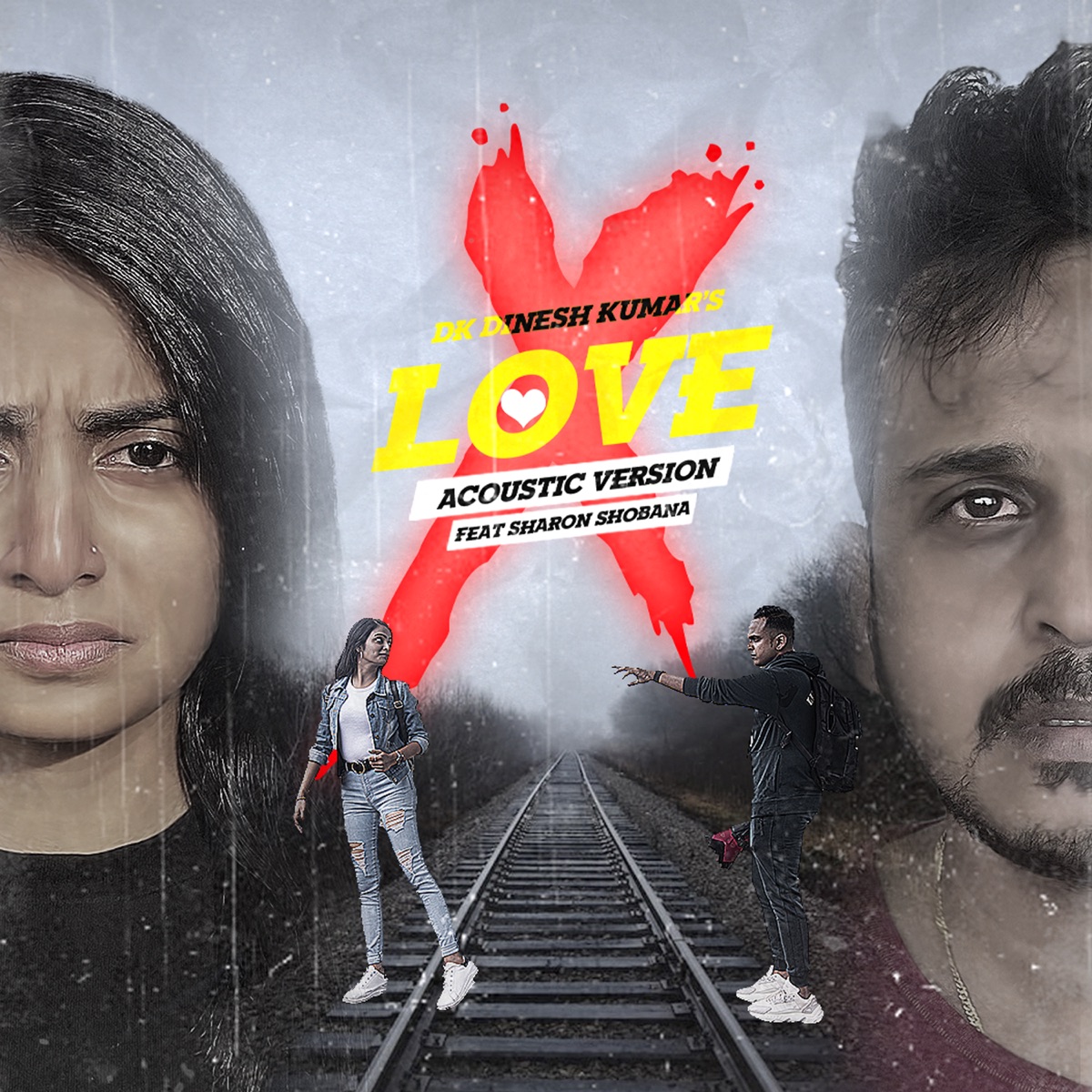 XLove (Acoustic Version) - Single by DK Dinesh Kumar & Sharon Shobana album cover
