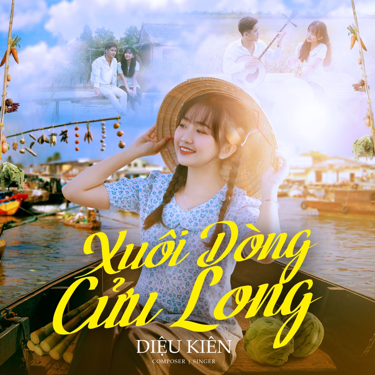Xuôi Dòng Cửu Long - Single by Diệu Kiên album cover