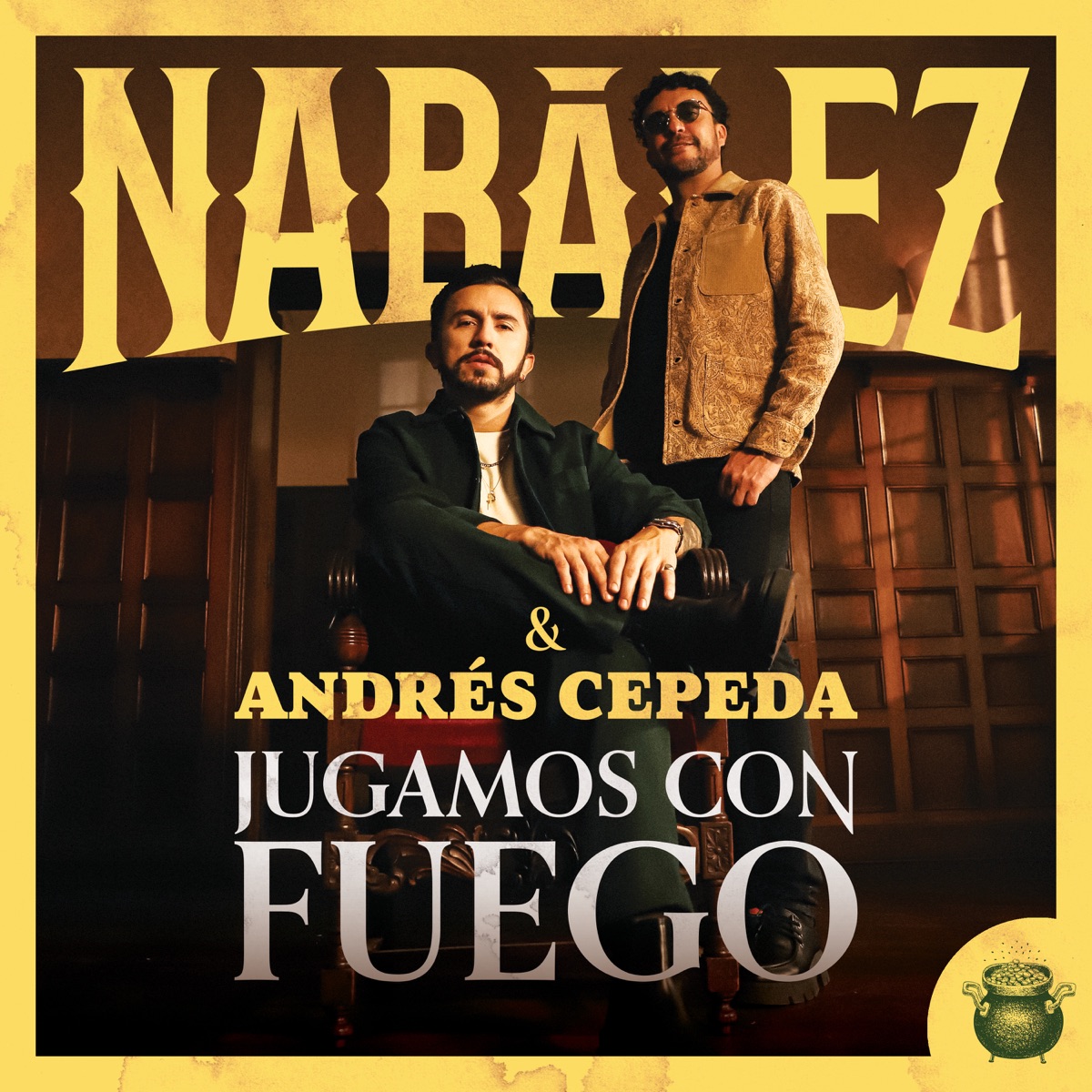 Jugamos Con Fuego - Single by Nabález & Andrés Cepeda album cover
