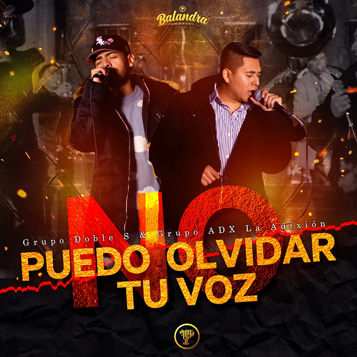 No Puedo Olvidar Tu Voz - Single by Grupo Doble S & La Adixión album cover