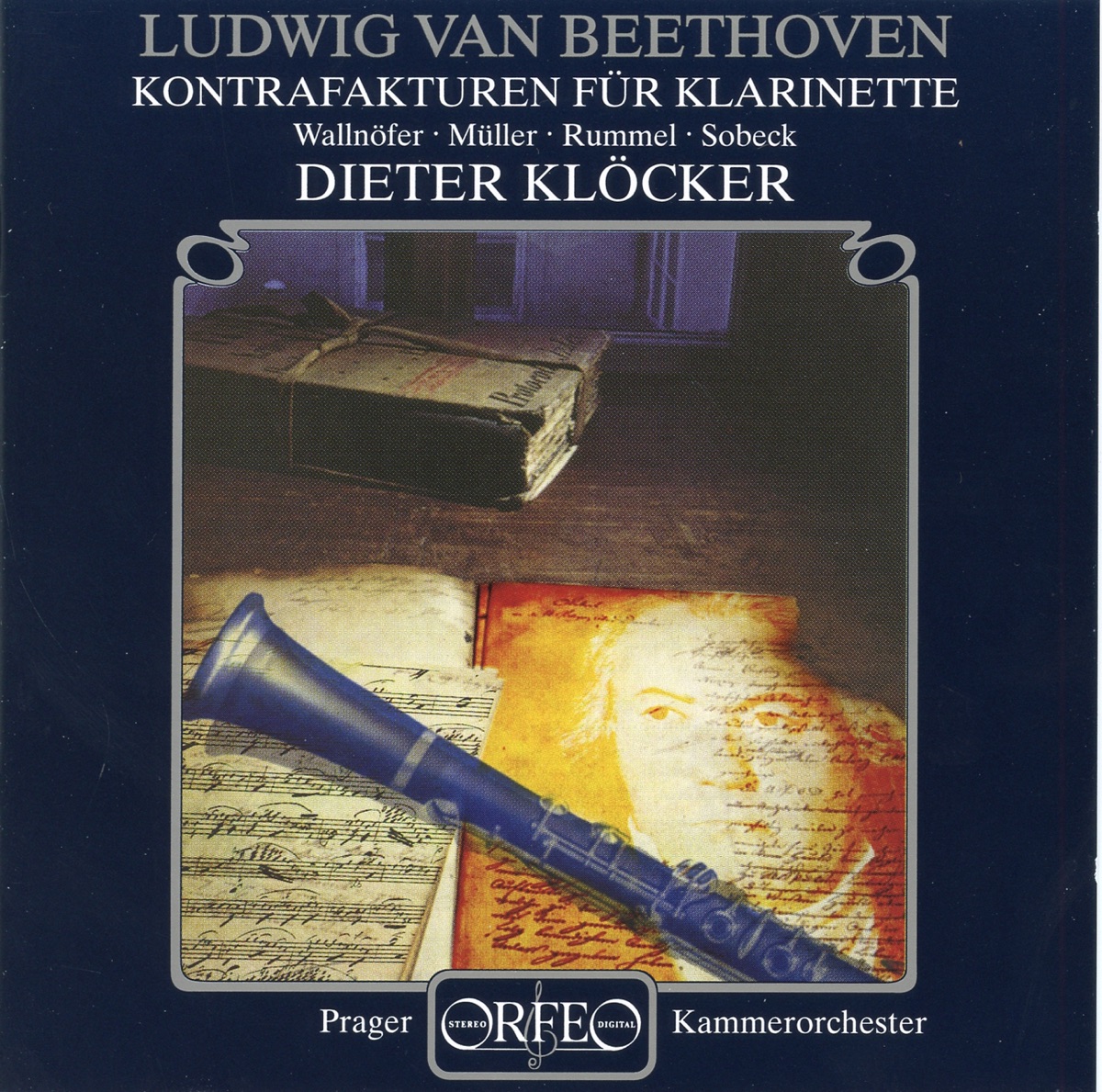 Kontrafakturen für Klarinette by Milan Lajcik, Prager Kammerorchester & Dieter Klöcker album cover