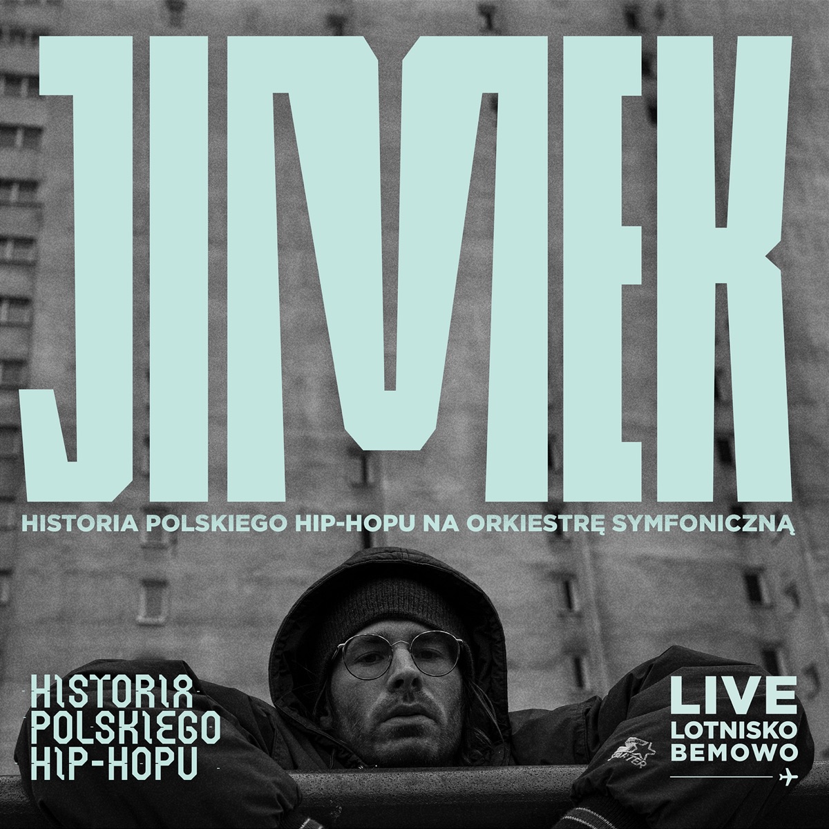 HISTORIA POLSKIEGO HIP-HOPU NA ORKIESTRĘ SYMFONICZNĄ (Live) - EP by JIMEK album cover