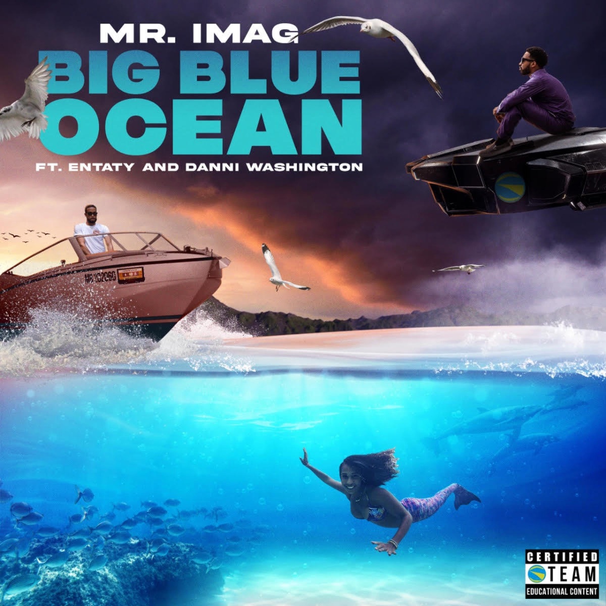Big Blue (Ocean) (feat. Entaty & Danni Washington) - Single by Mr. IMAG album cover
