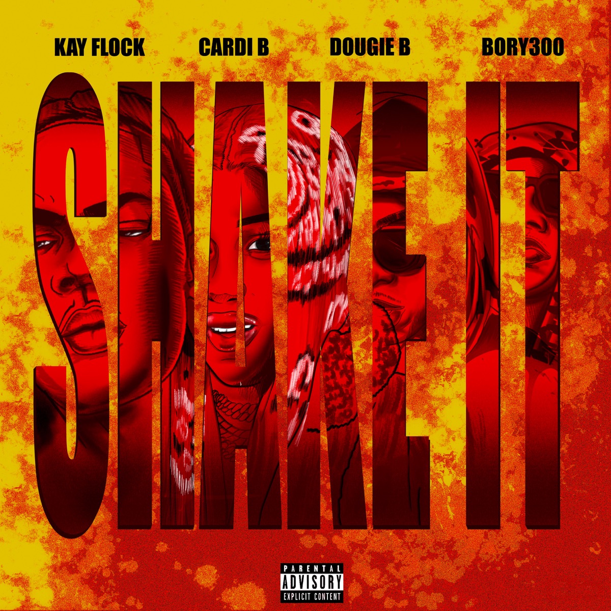 Shake It (feat. Bory300) - Single by Kay Flock, Cardi B & Dougie B album cover