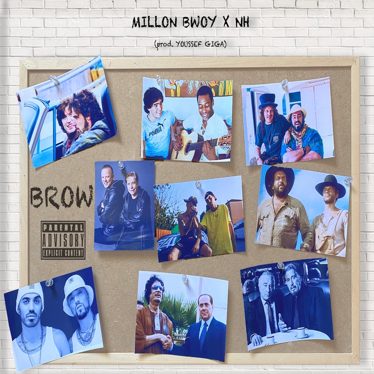 BROW (feat. MILLON BWOY & YOUSSEF GIGA) - Single by Nh Effe album cover