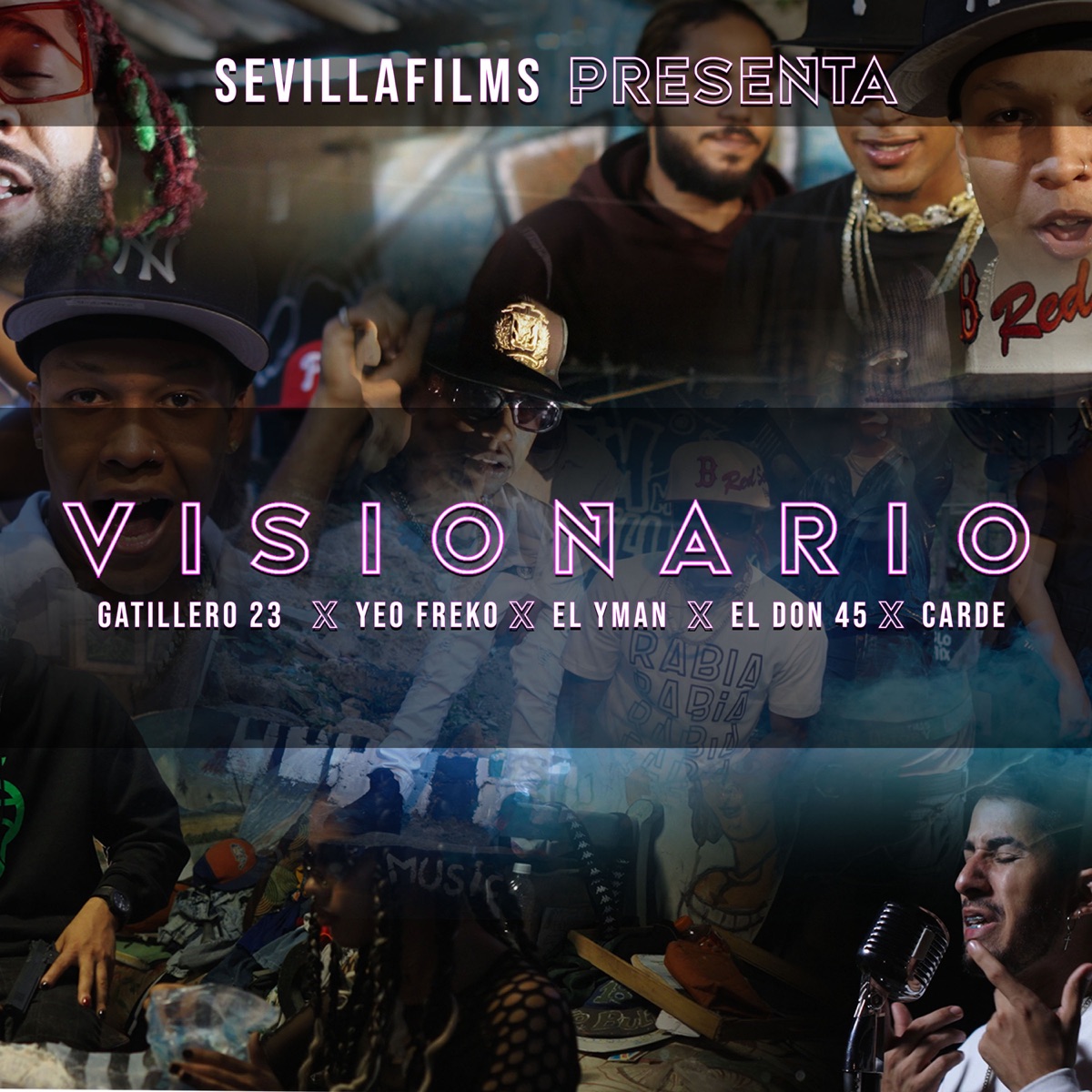 Visionario - Single by Carde, Gatillero 23, El Don 45, El Yman & Yeo Freko album cover