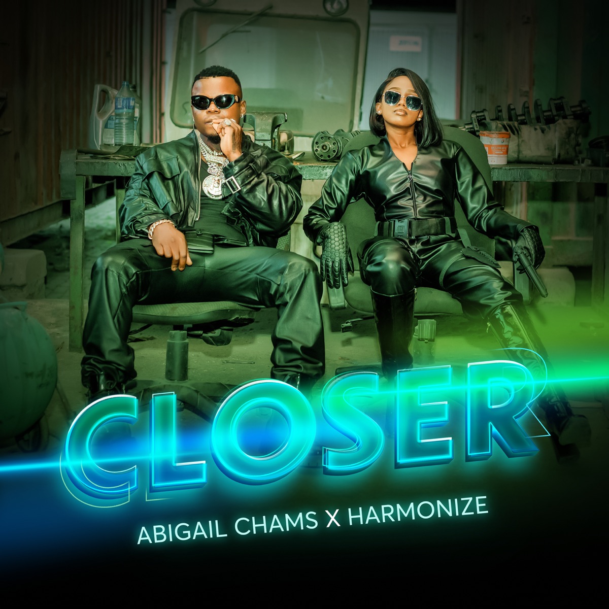 Closer - Single by Abigail Chams & Harmonize album cover