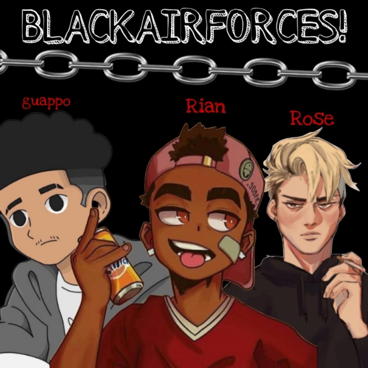 #BLACKAIRFORCES (feat. Guappo & Rose Capone) - Single by YNR Rianthademon album cover