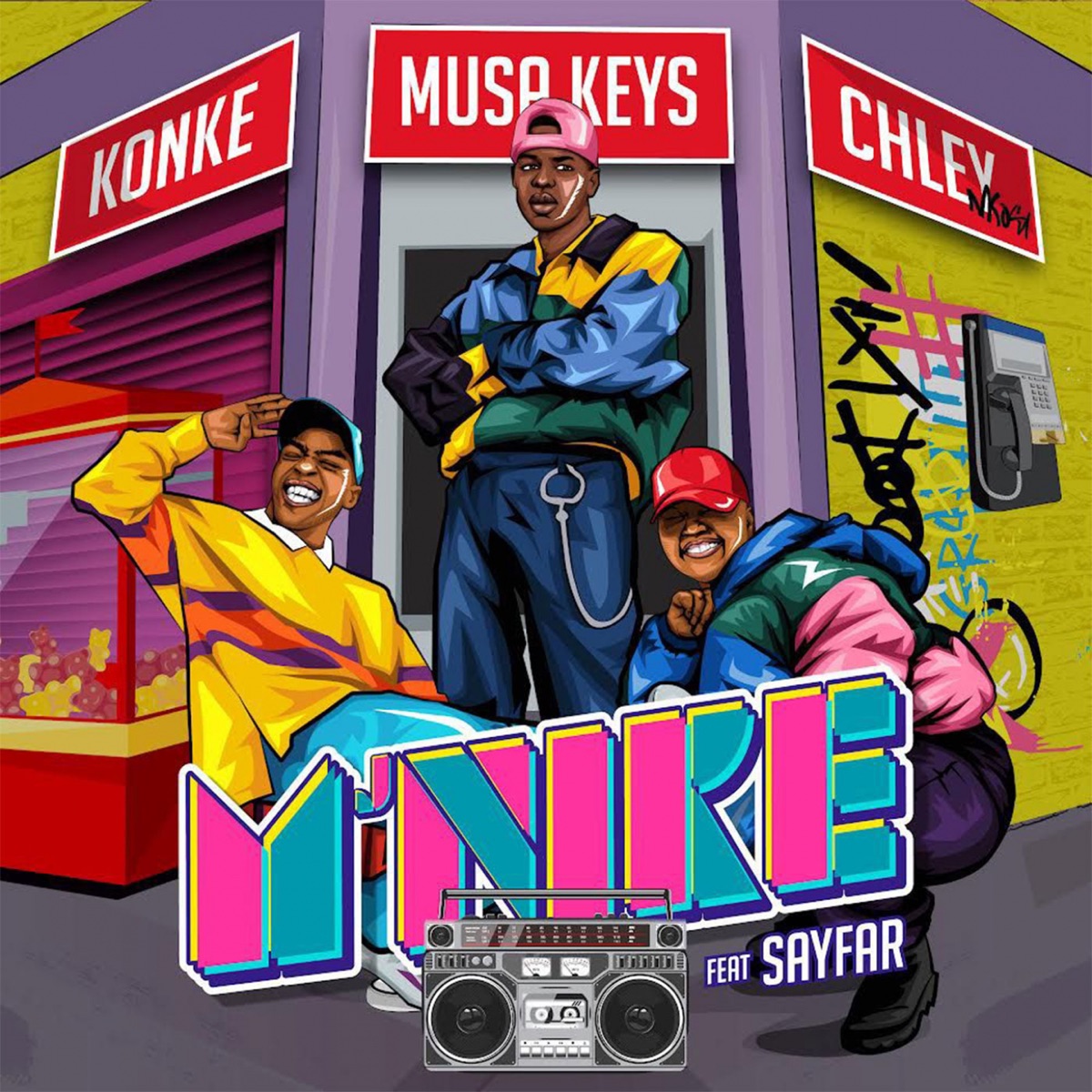 M'nike (feat. Sayfar) [Radio Edit] - Single by Konke, Musa Keys & Chley album cover