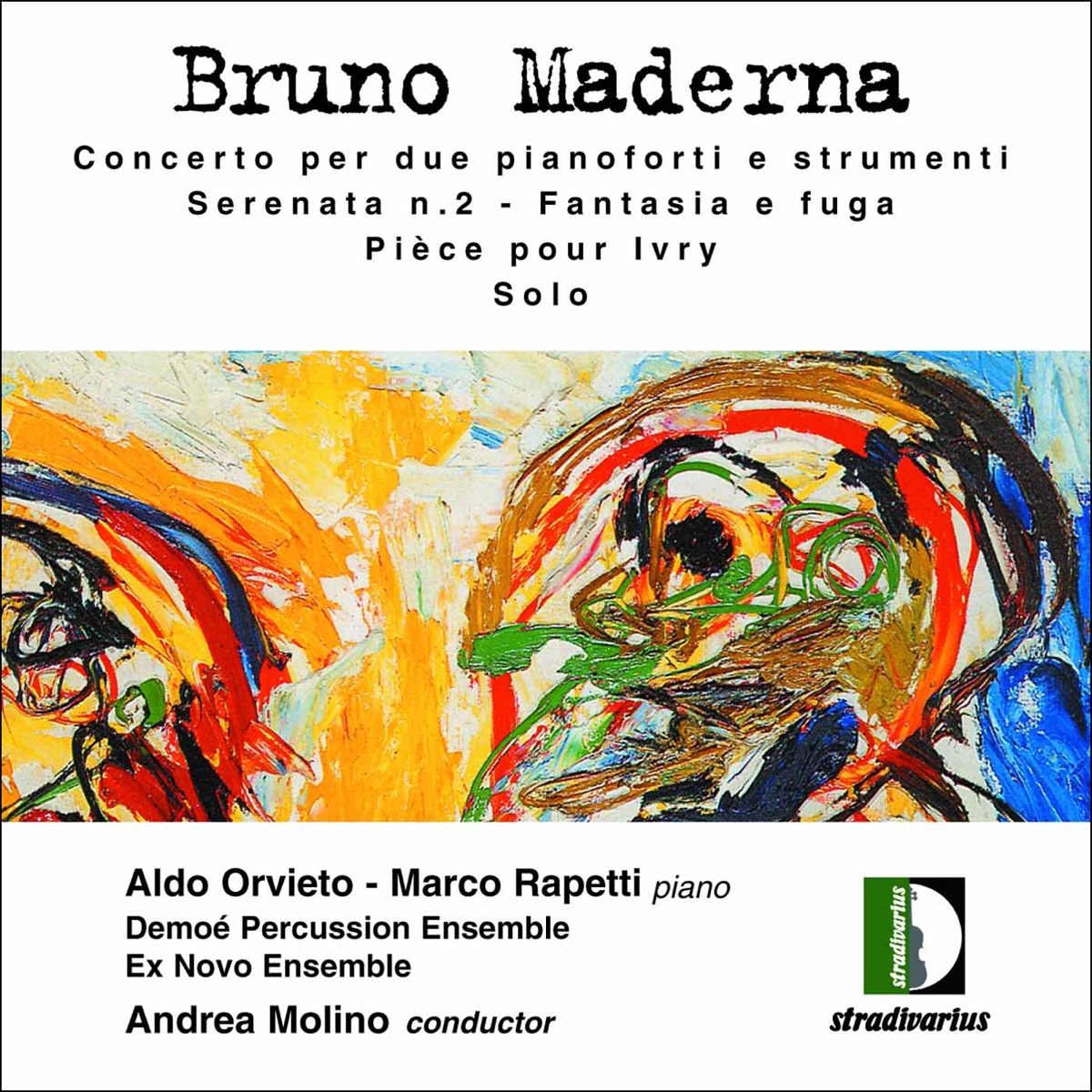 Maderna: Chamber Works by Marco Rapetti, Andrea Molino, Ex Novo Ensemble & Demoé Percussion Ensemble album cover