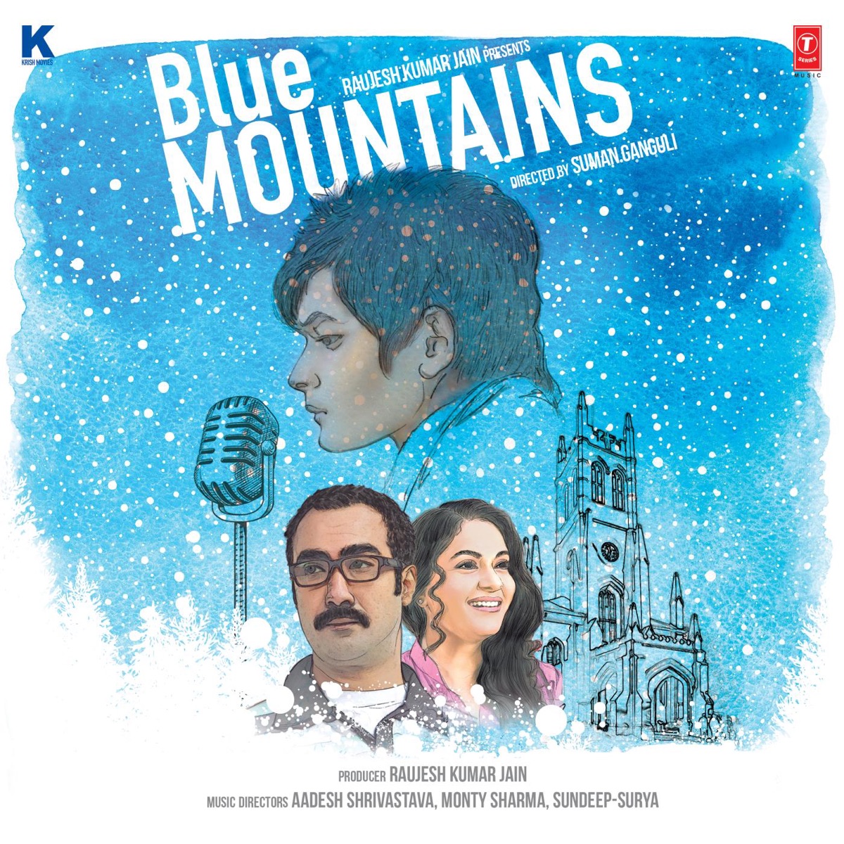 Blue Mountains (Original Motion Picture Soundtrack) by Sundeep-Surya, Aadesh Shrivastava & Monty Sharma album cover