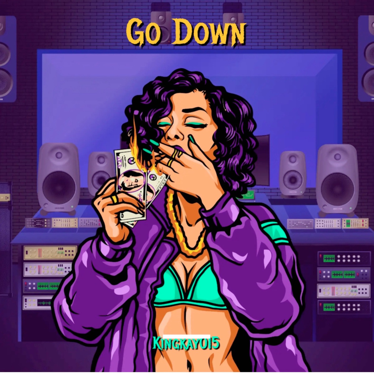 Go Down (feat. Blxnko Keys) - Single by Kingkay015 album cover