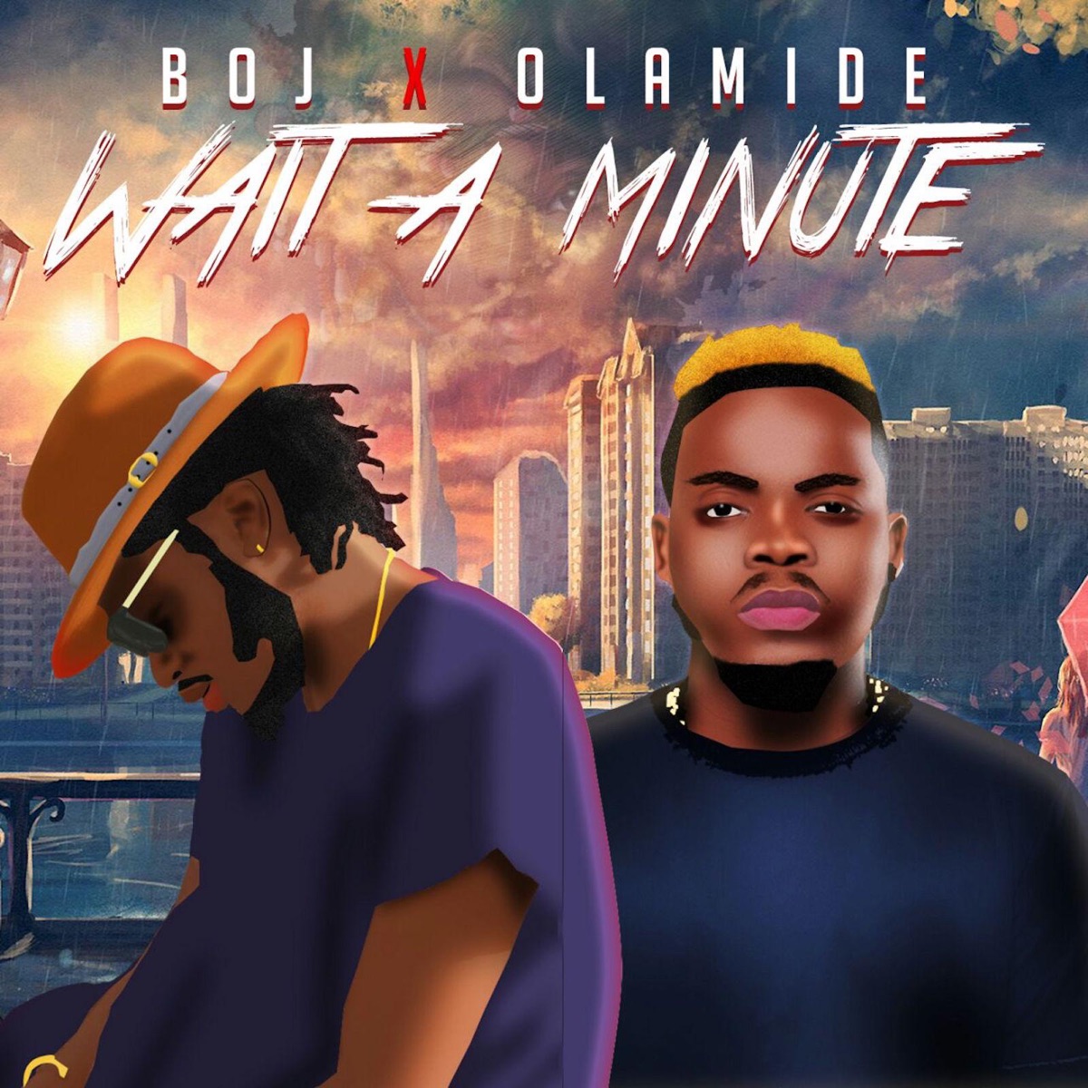 Wait a Minute (feat. Olamide) - Single by Boj album cover