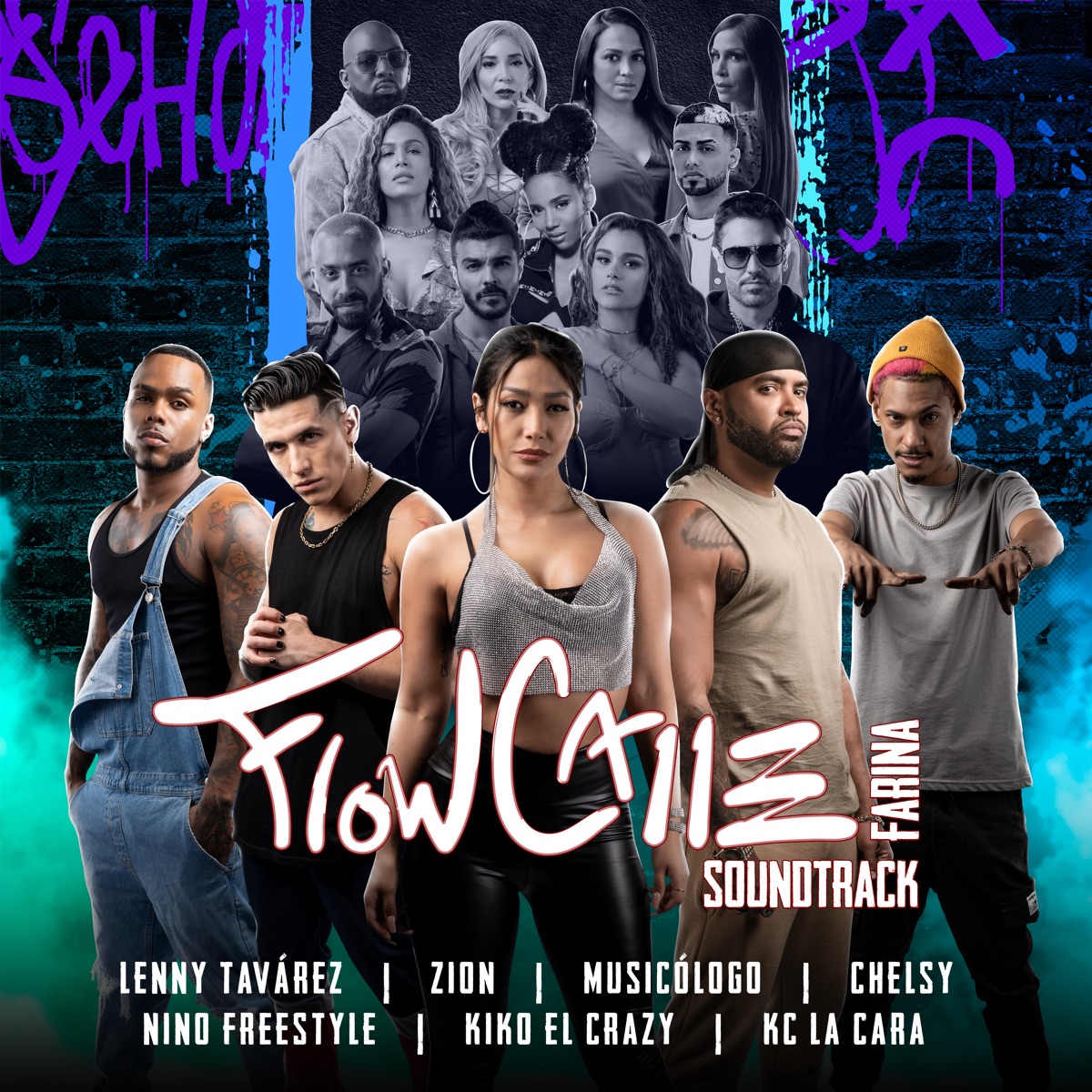 Flow Calle (feat. Musicologo The Libro, Kiko El Crazy, Chelsy, KC La Cara, Avatar Niggaa, Creasi el Creativo, Nino Freestyle & Odanis BSK) by FARIANA, Lenny Tavárez & Zion album cover