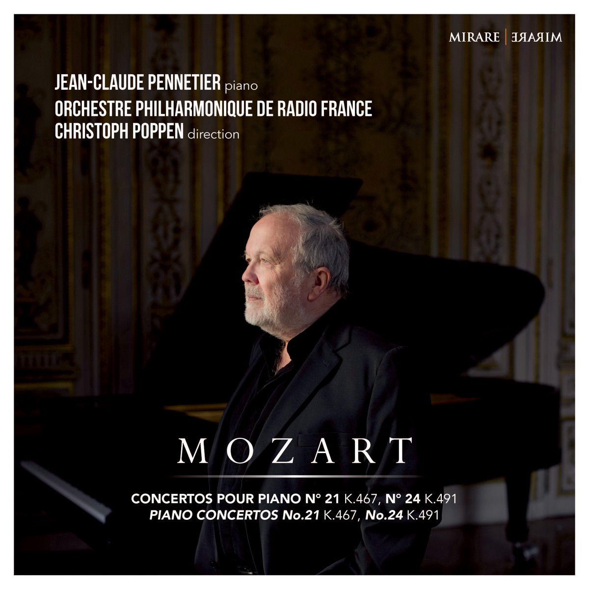 Mozart: Piano Concertos Nos. 21 & 24 by Jean-Claude Pennetier, Orchestre Philharmonique de Radio France & Christoph Poppen album cover