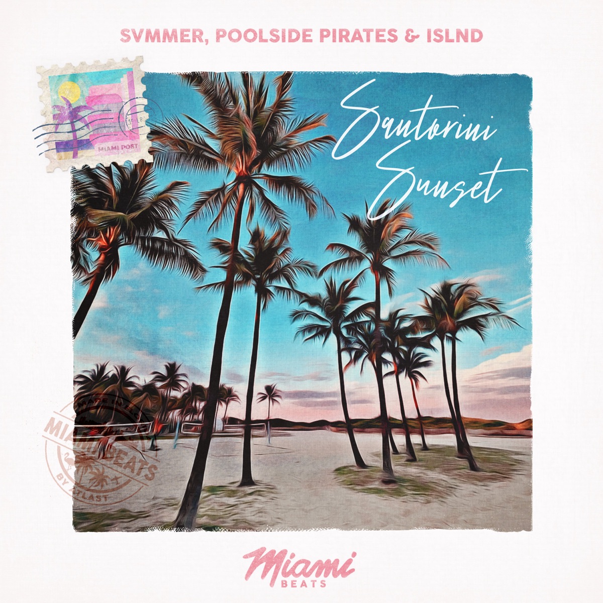 Santorini Sunset - Single by summer sax, Poolside Pirates & ISLND album cover