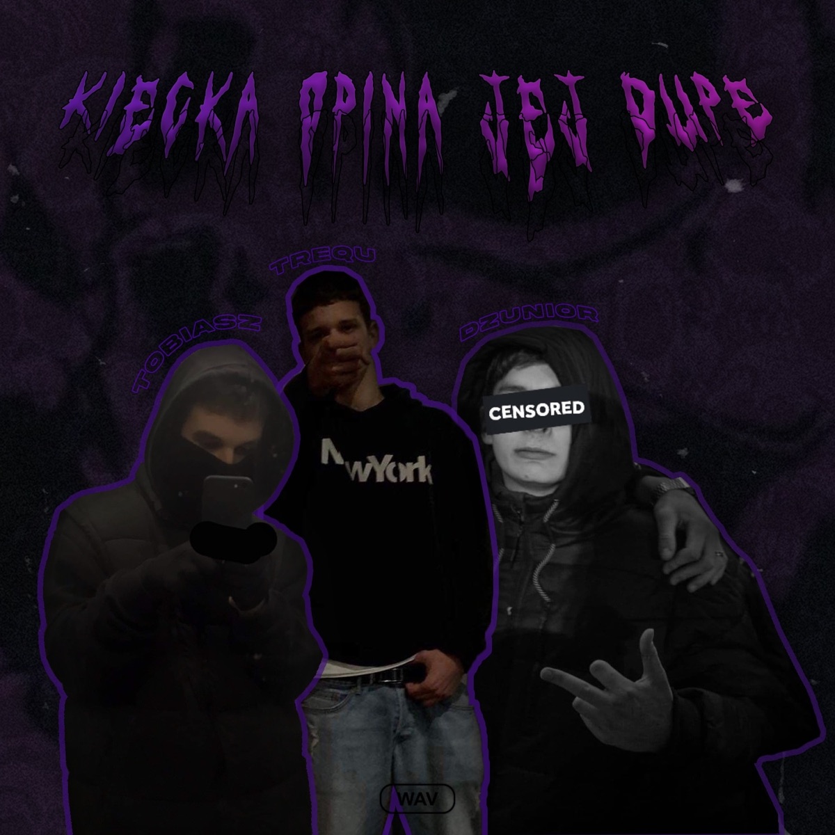 Kiecka Opina Jej Dupę (feat. TreQu & Tobiasz) - Single by Dżunior album cover