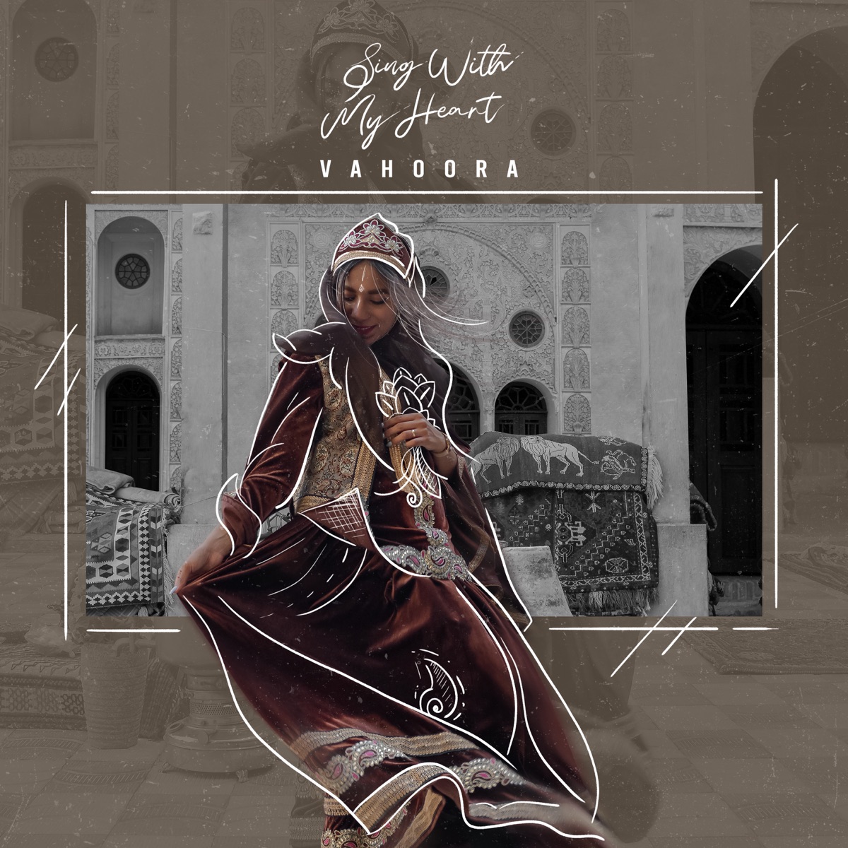 با دلم بخوان - Single by Vahoora album cover