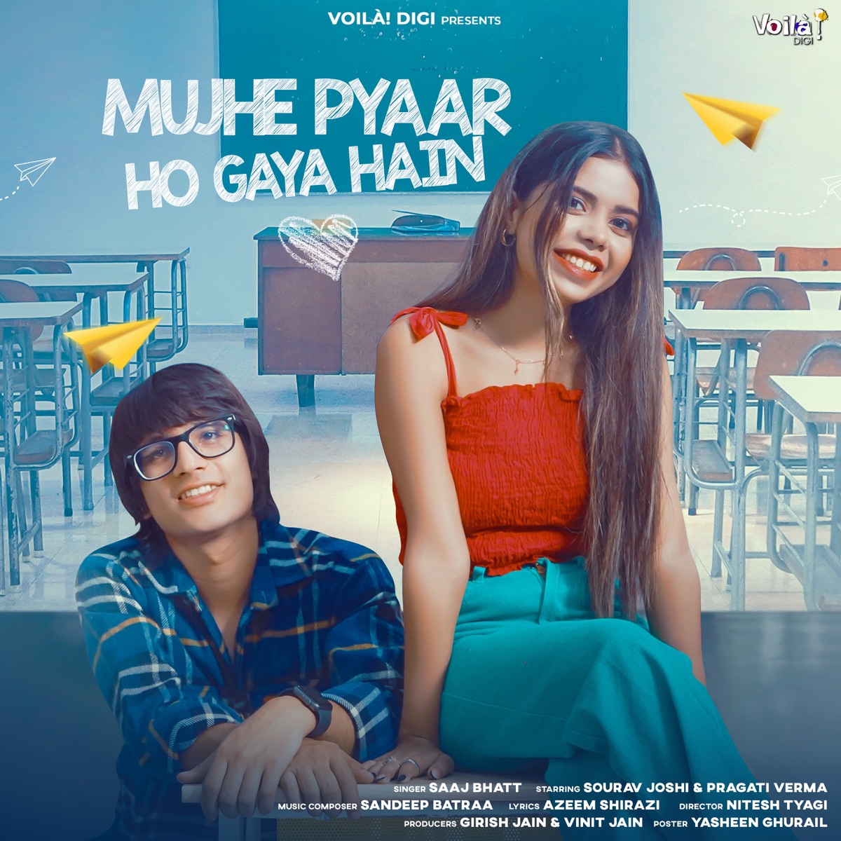 Mujhe Pyaar Ho Gaya Hain - Single by Saaj Bhatt album cover