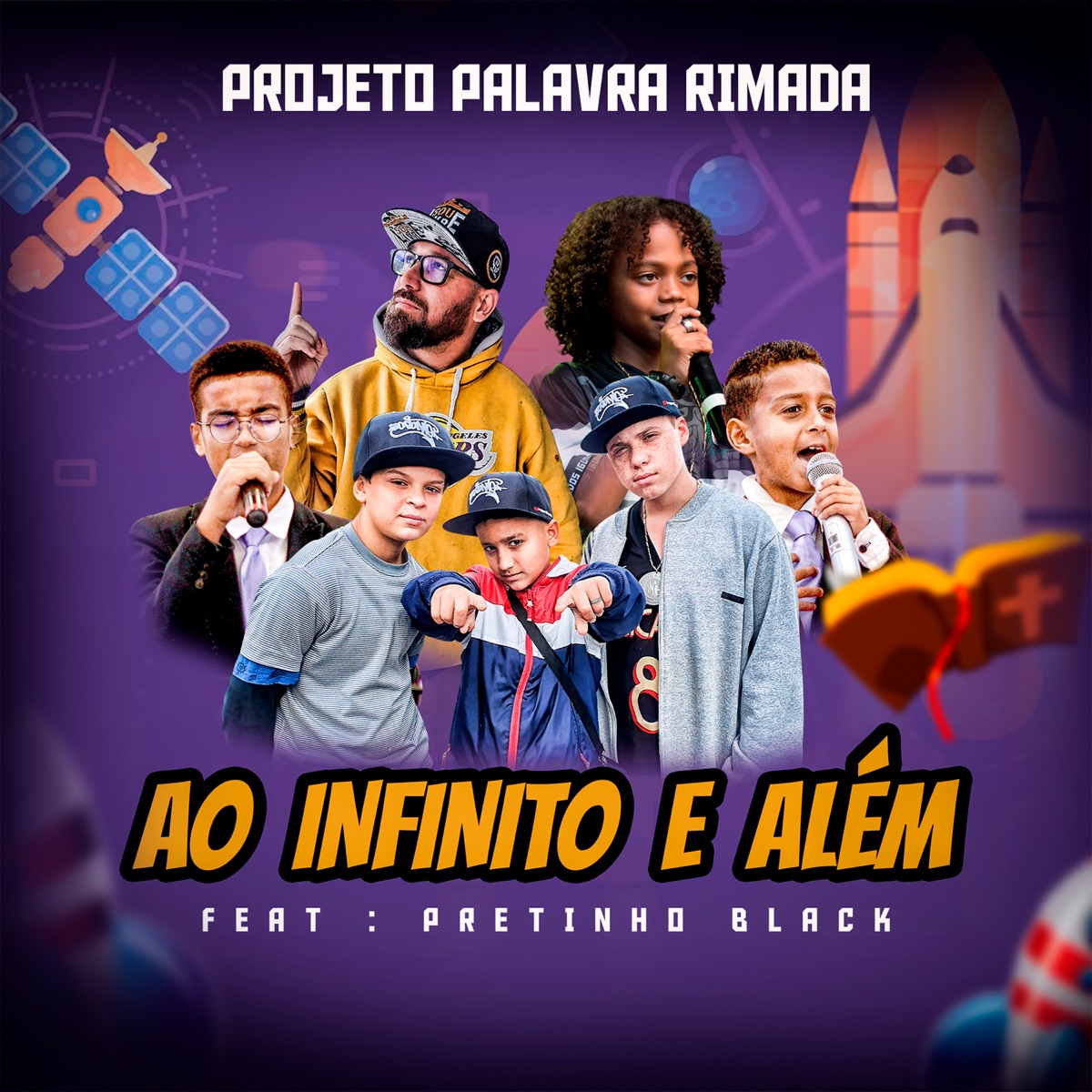 Ao Infinito e Além (feat. PRETINHO BLACK) - Single by Rapper 20conto & Projeto Palavra Rimada album cover