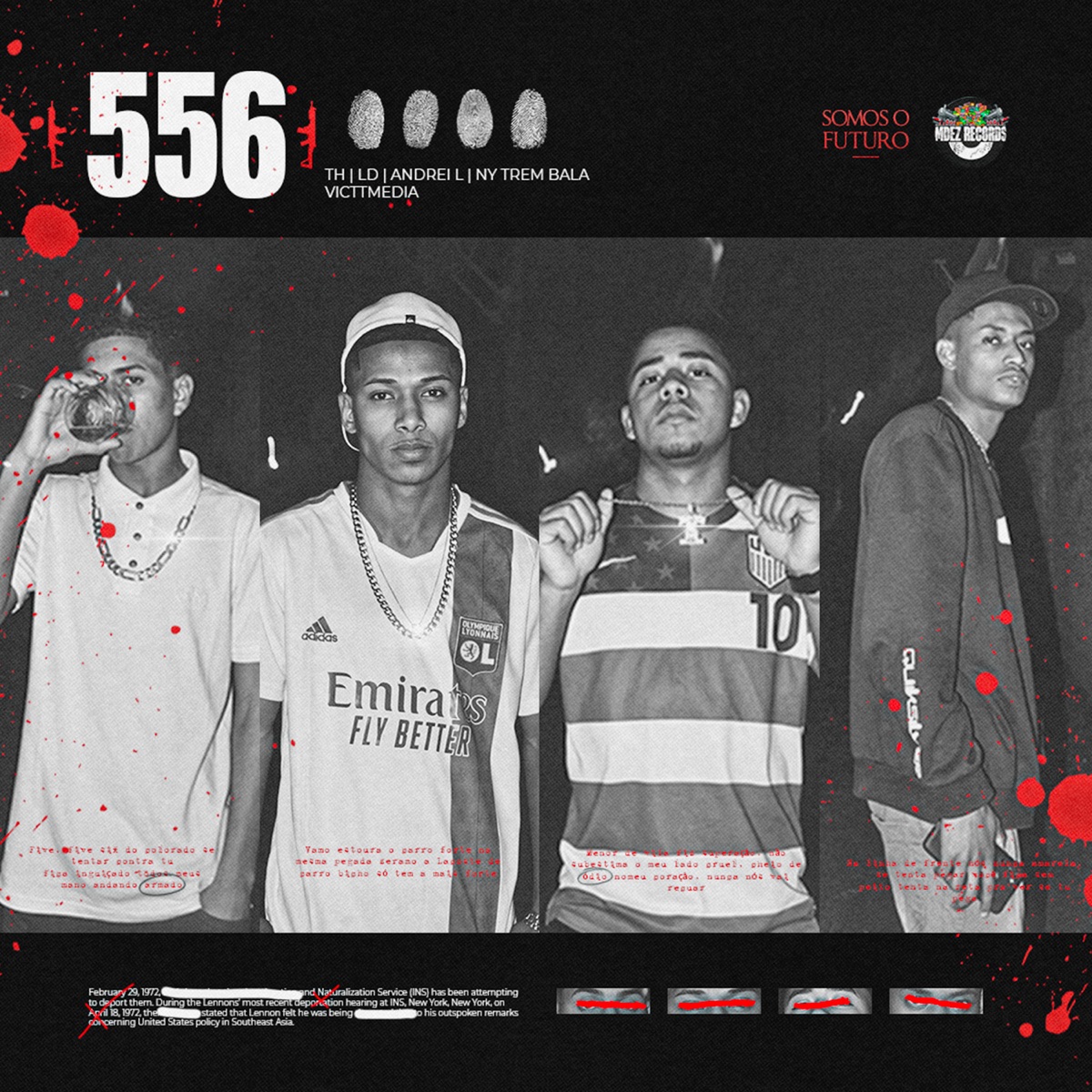 556 - Single by T.H., Ld, ANDREI L & NY TREM BALA album cover