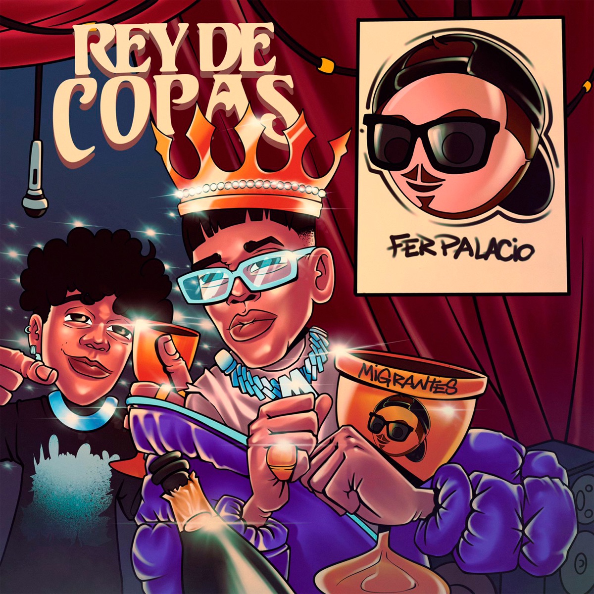 Rey de Copas - Single by Fer Palacio Records & Migrantes album cover