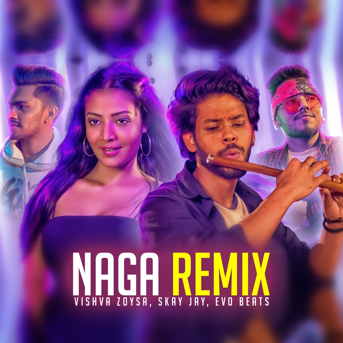 Naga (Remix) - Single by Vishva Zoysa, Skay Jay & Evo Beats album cover