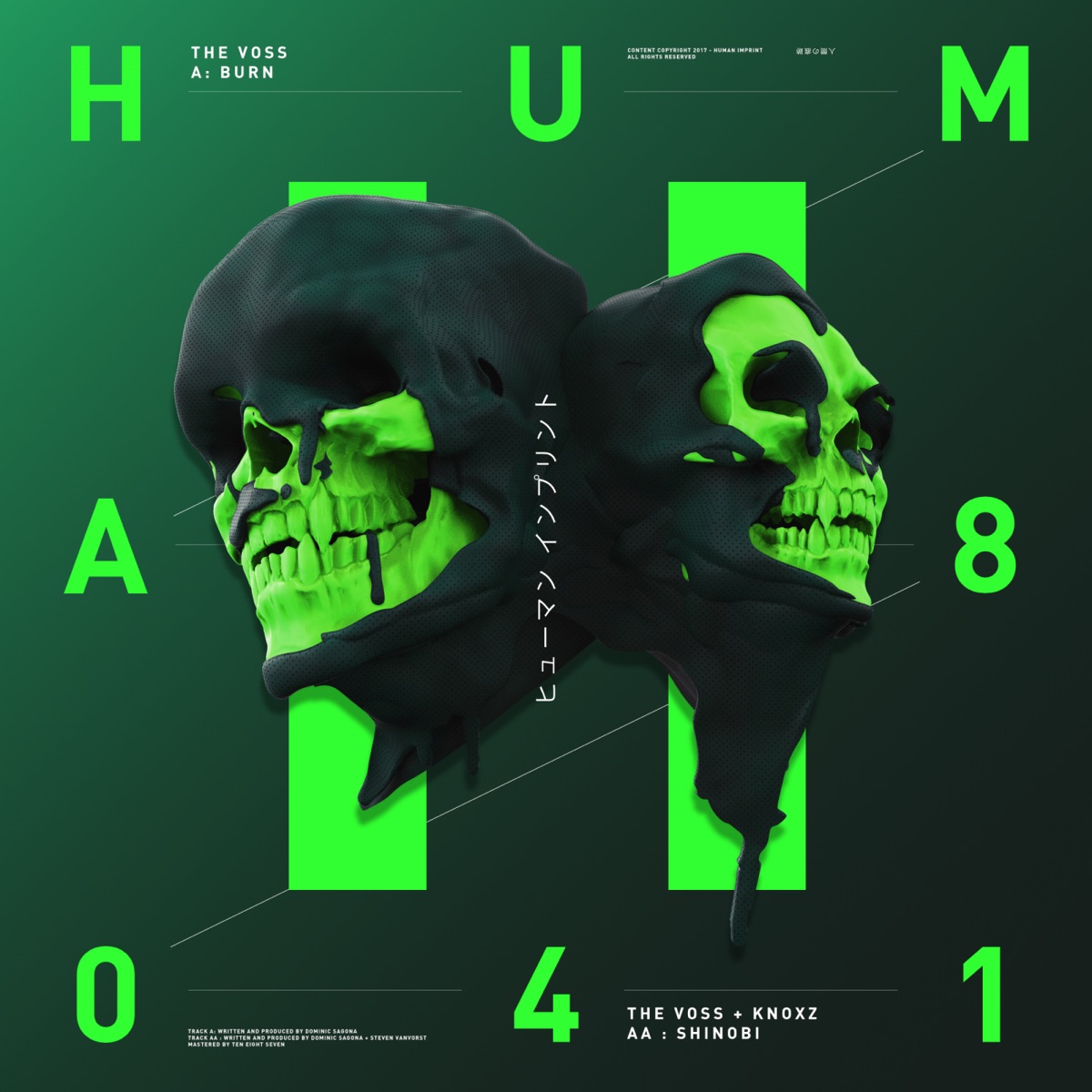 Burn / Shinobi - Single by The Voss & Knokz album cover