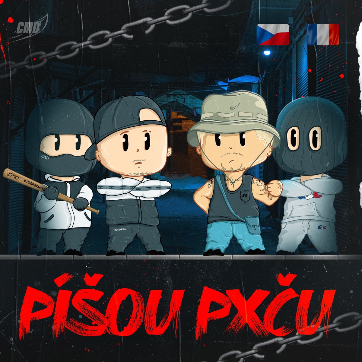 Píšou Pxču (feat. Lboy Bsc & 247RONI) - Single by CMD, Joshua & ERNE100 album cover