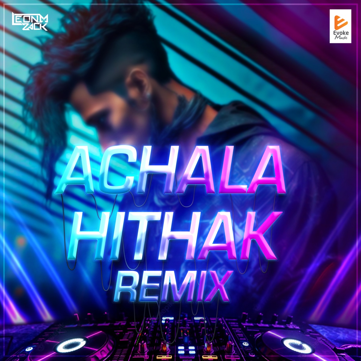 Achala Hithak Remix (feat. Leon M-Zack) - Single by Oshada Akash album cover