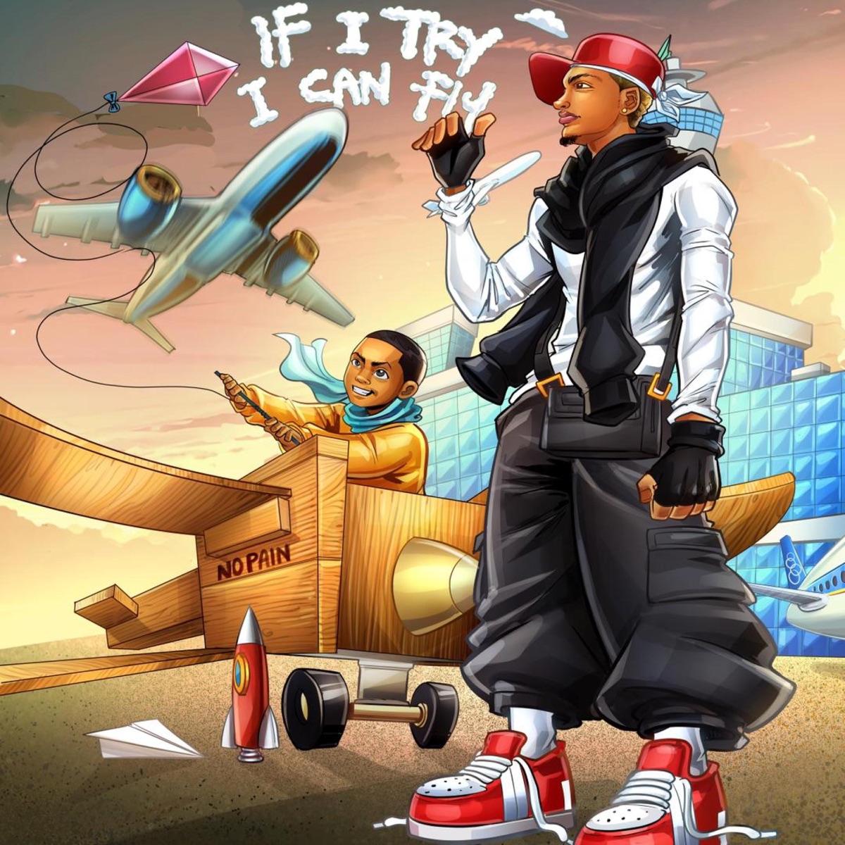IF I TRY I CAN FLY by Nopain album cover