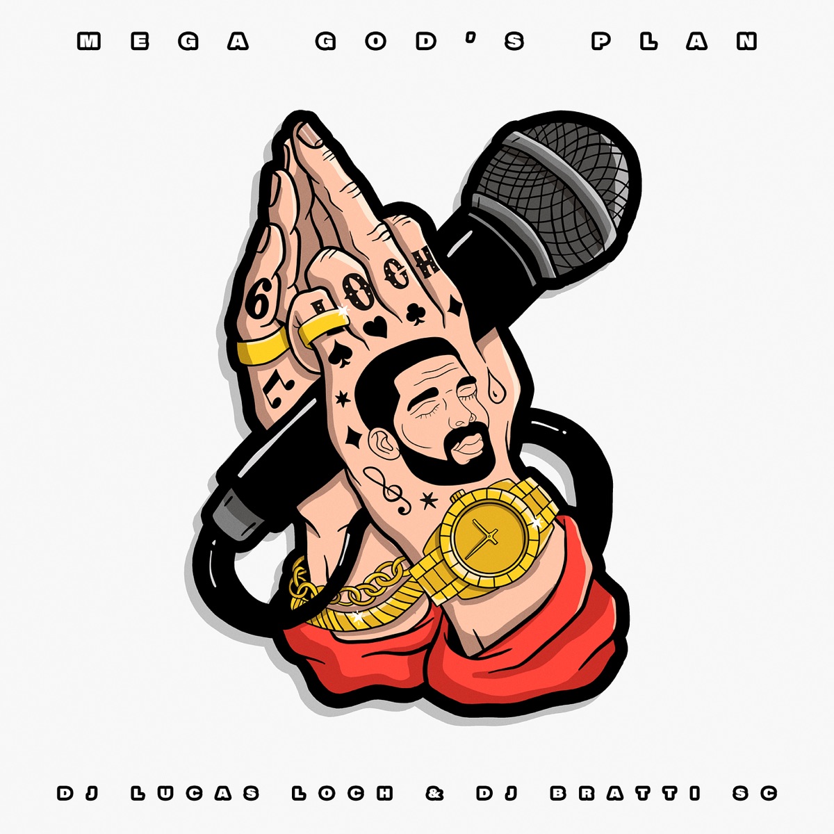 Mega God's Plan - Single by DJ Lucas Loch & DJ Bratti SC album cover