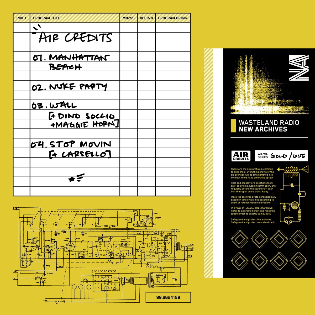 Wasteland Radio New Archives (Gold/605) - EP by Air Credits, Show You Suck & The Hood Internet album cover