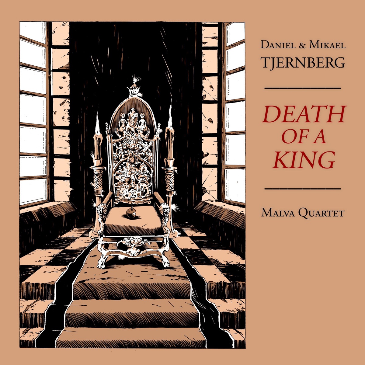 Death of a King - Single by Daniel & Mikael Tjernberg & Malva Quartet album cover