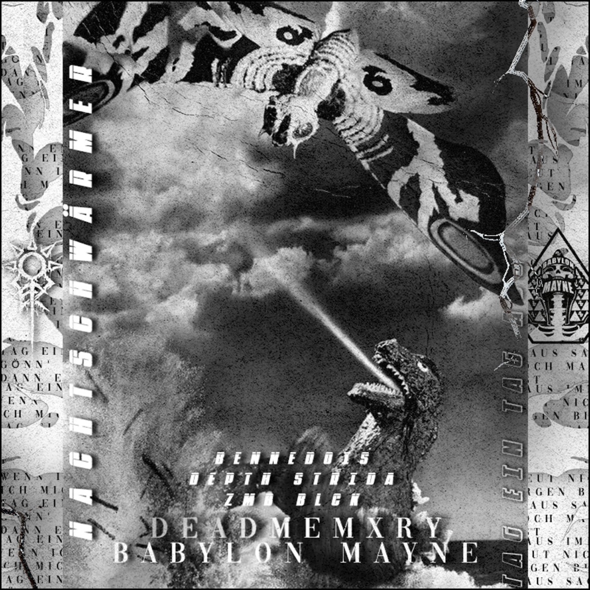Nachtschwärmer (feat. Babylon Mayne, bennedois, Depth Strida & Zombiez) - Single by Deadmemxry album cover