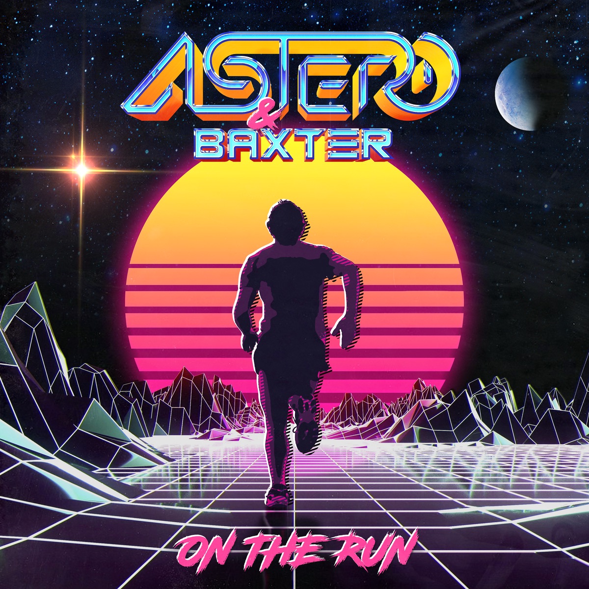 On the Run - Single by Astero & Baxter album cover