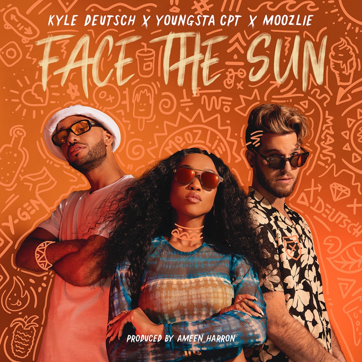 Face the Sun - Single by Moozlie, YoungstaCPT & Kyle Deutsch album cover