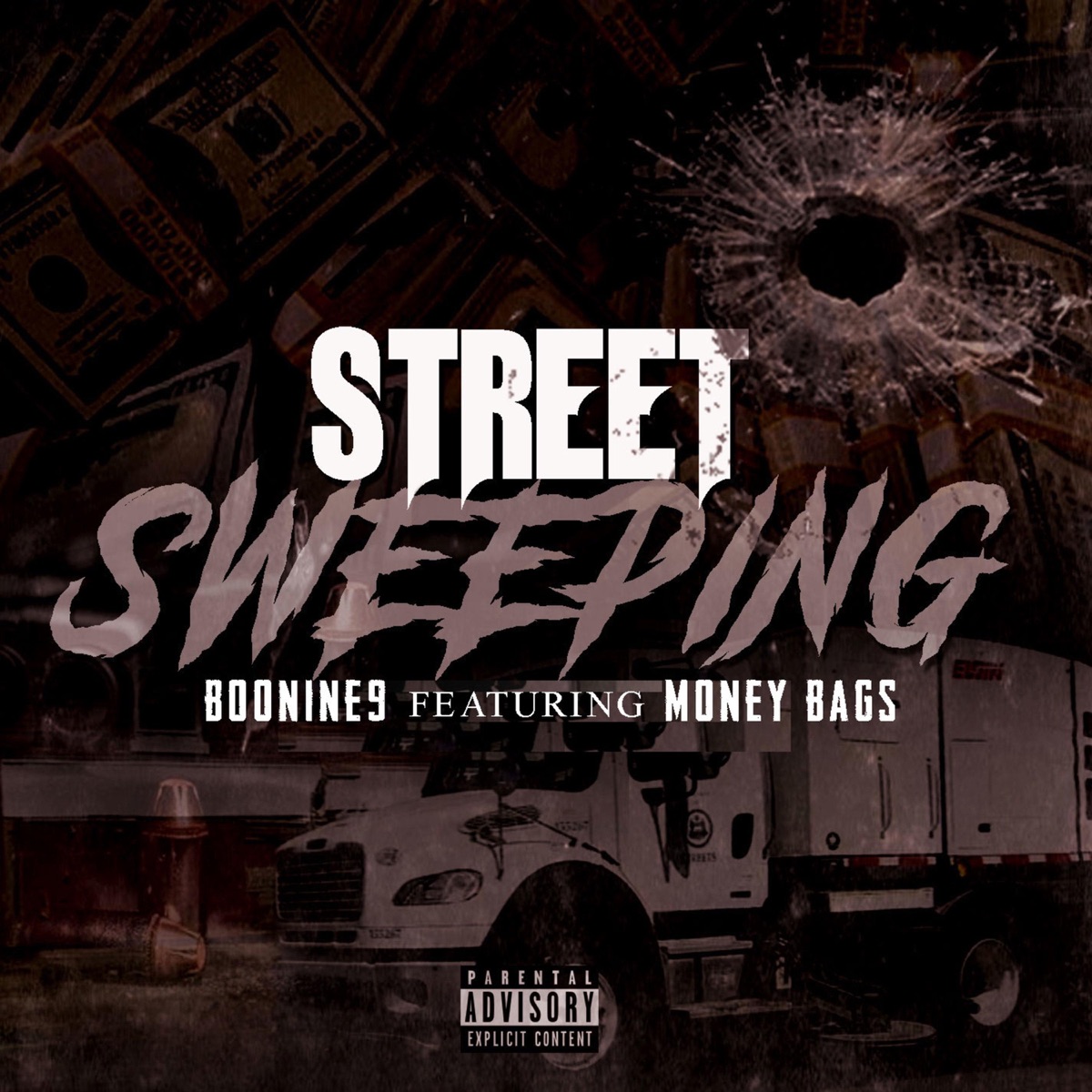 Street Sweeping (feat. Money Bags) - Single by Boonine9 album cover