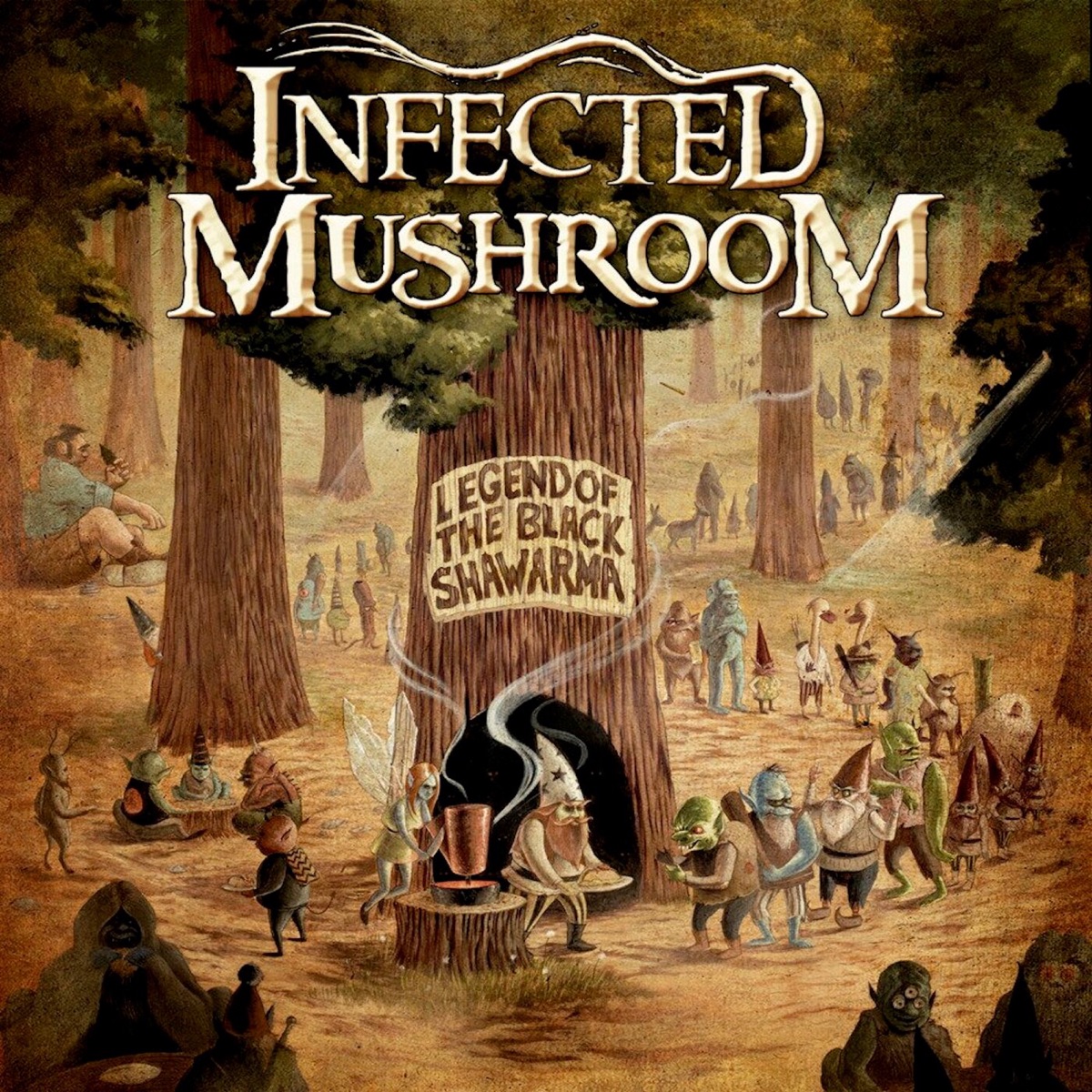 Legend of the Black Shawarma by Infected Mushroom album cover