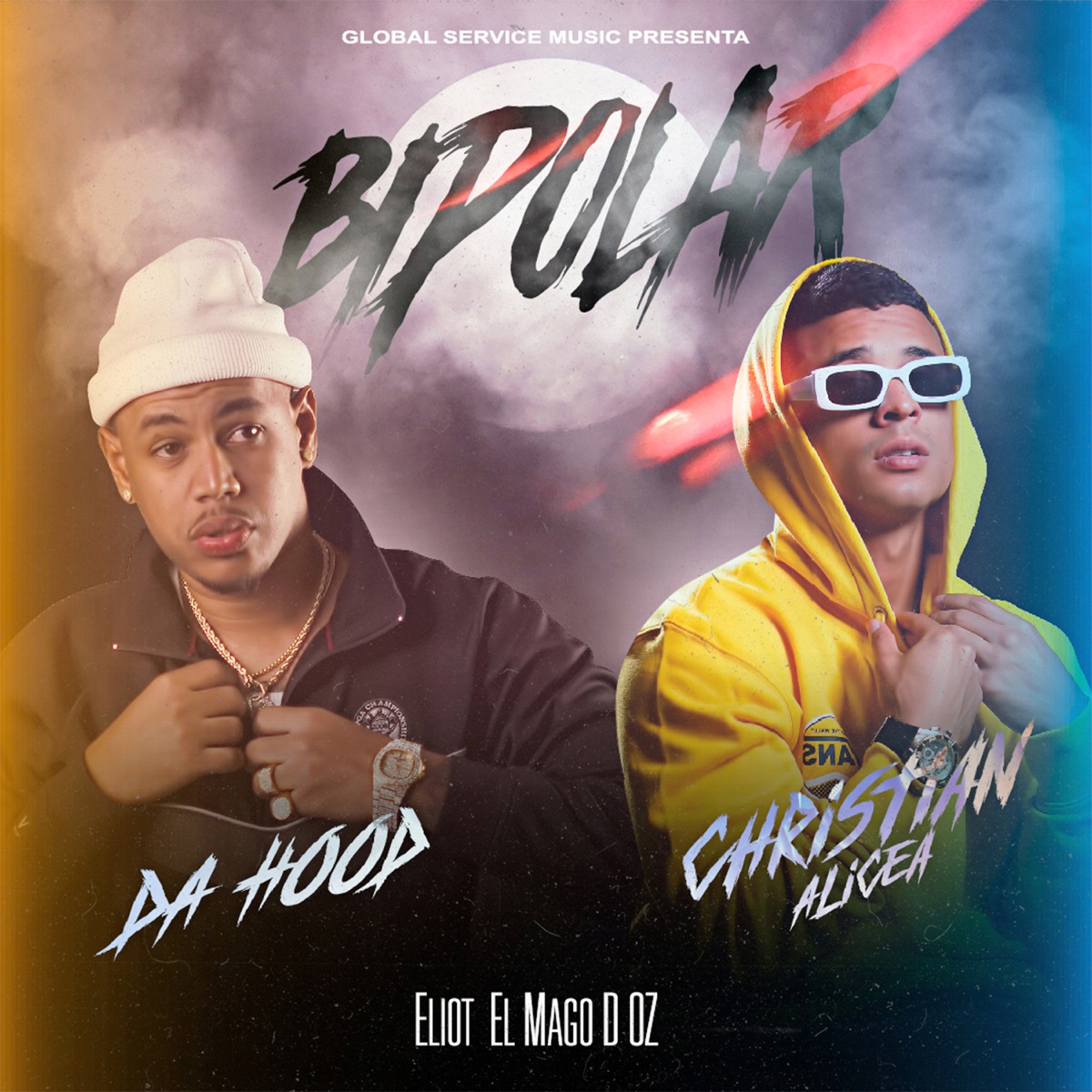 Bipolar - Single by Christian Alicea, Da Hood & Eliot El Mago D Oz album cover