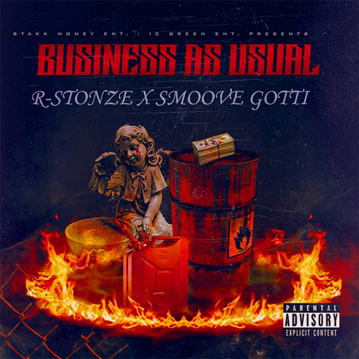 Business As Usual - EP by R Stonze & Smoove Gotti album cover