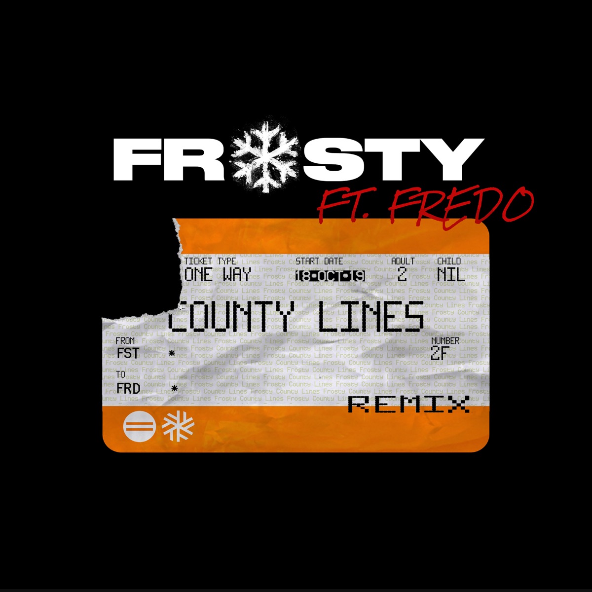 County Lines, Pt. 2 (Remix) [feat. Fredo] - Single by Frosty album cover