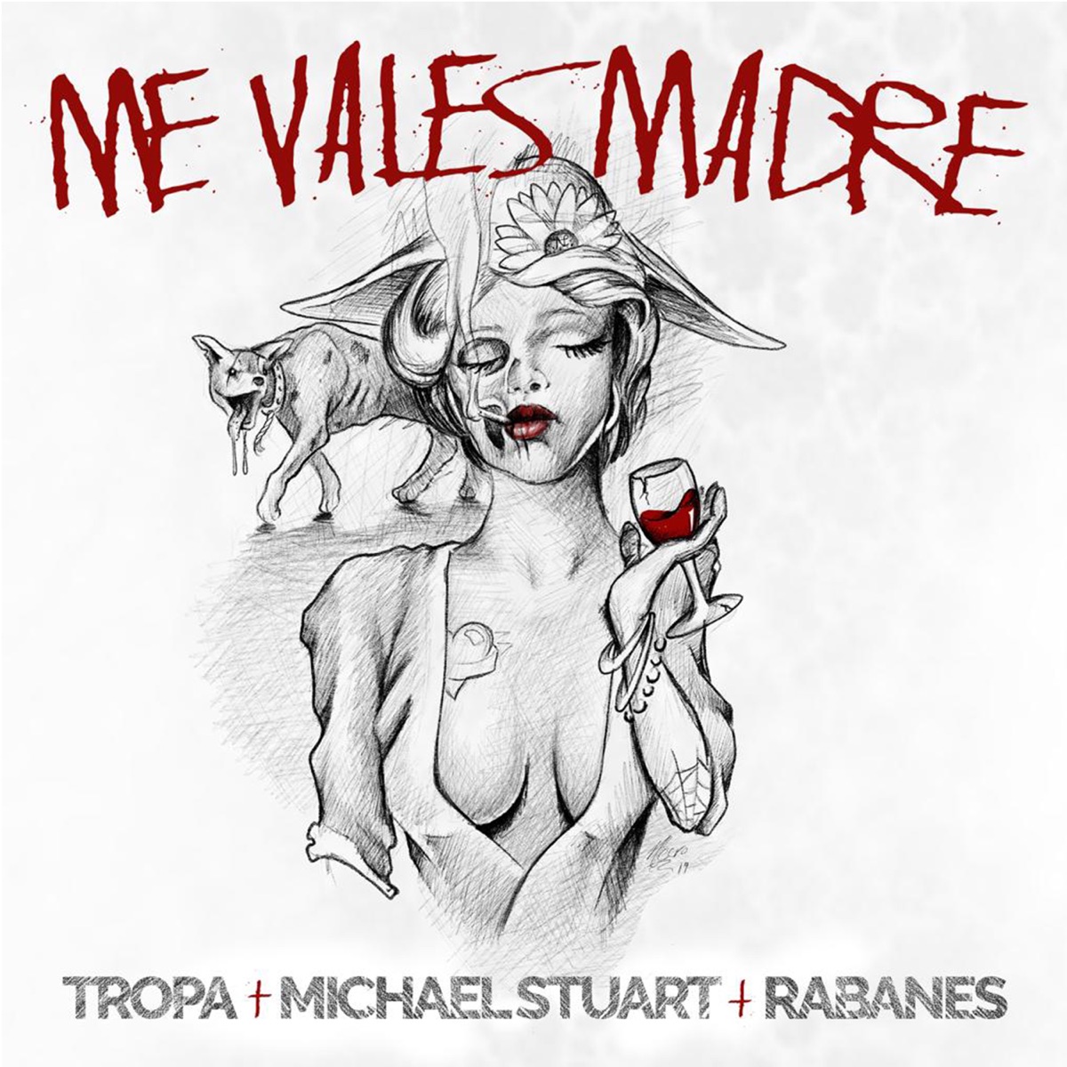 Me Vales Madre - Single by Tropa, Michael Stuart & Los Rabanes album cover