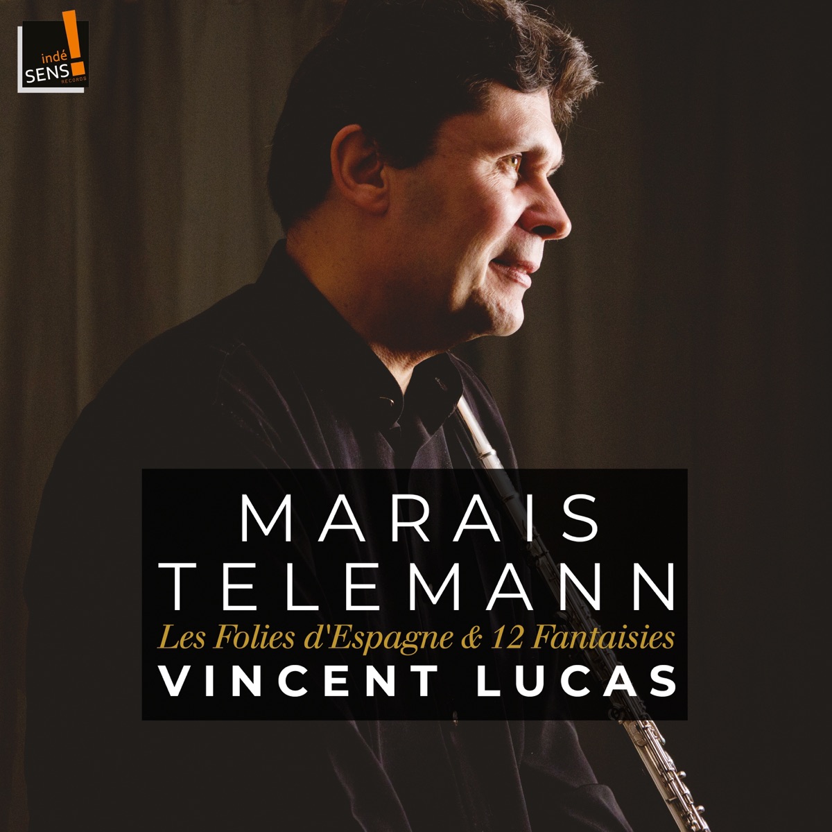 Marais,Telemann: Les folies d'Espagne et 12 fantaisies by Vincent Lucas album cover