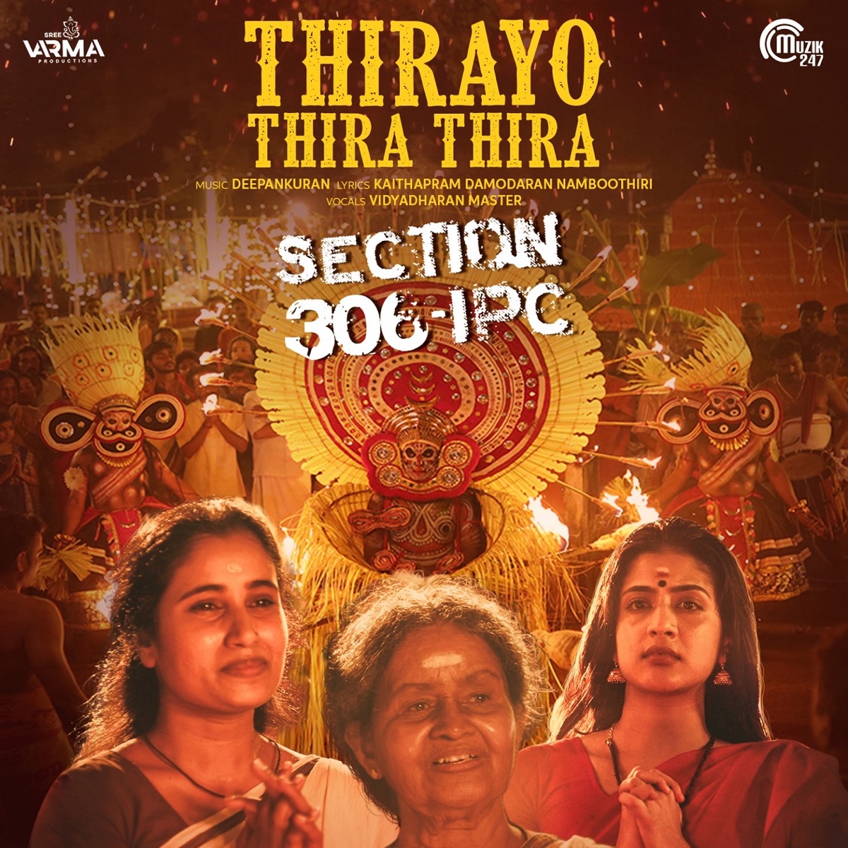 Thirayo Thira Thira (From "Section 306 IPC") - Single by Kaithapram Damodaran Namboothiri, Deepankuran & Vidyadharan Master album cover