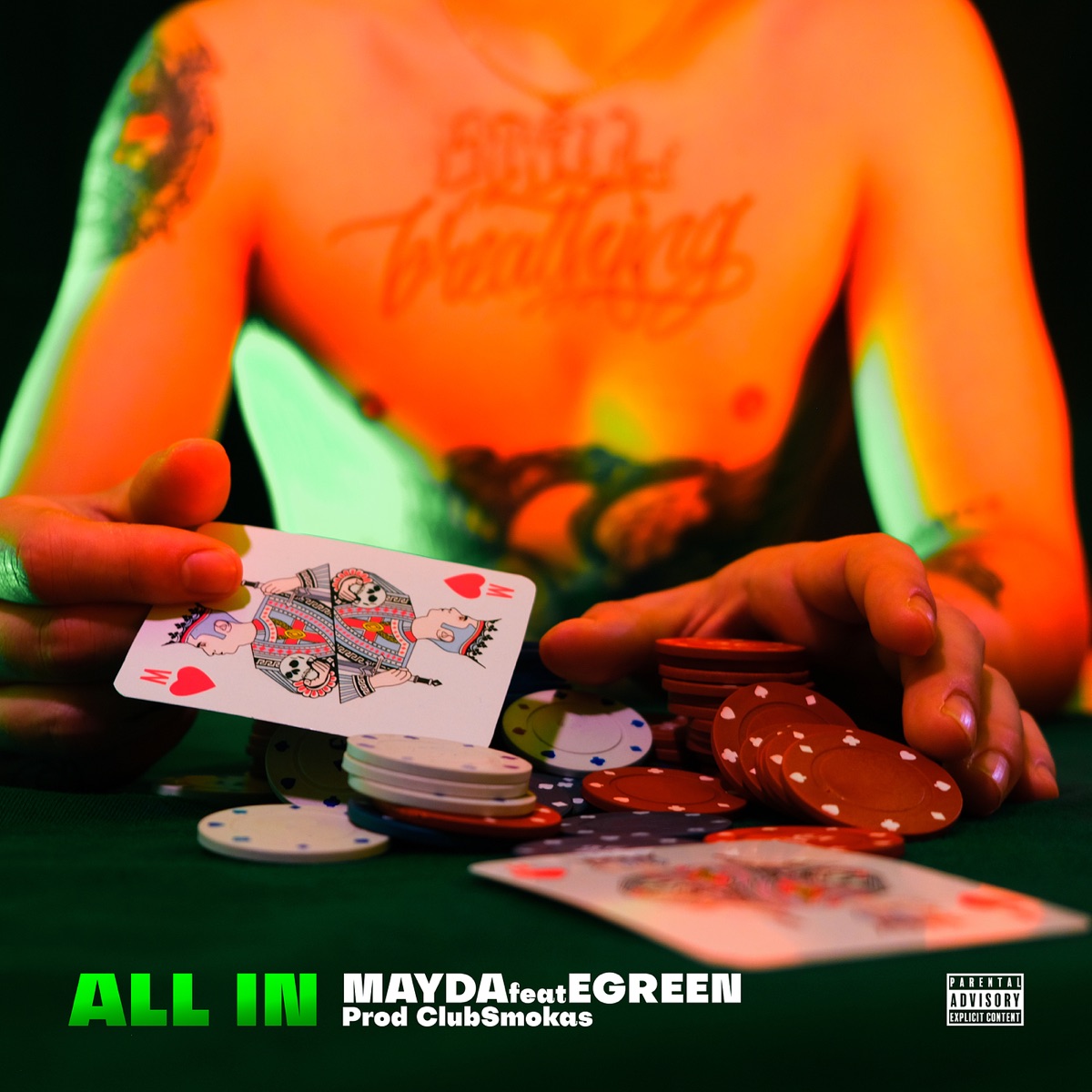 All In - Single (feat. Egreen) - Single by Mayda & ClubSmokas album cover